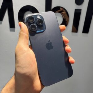 iphone 15 pro max used 256gb blue back