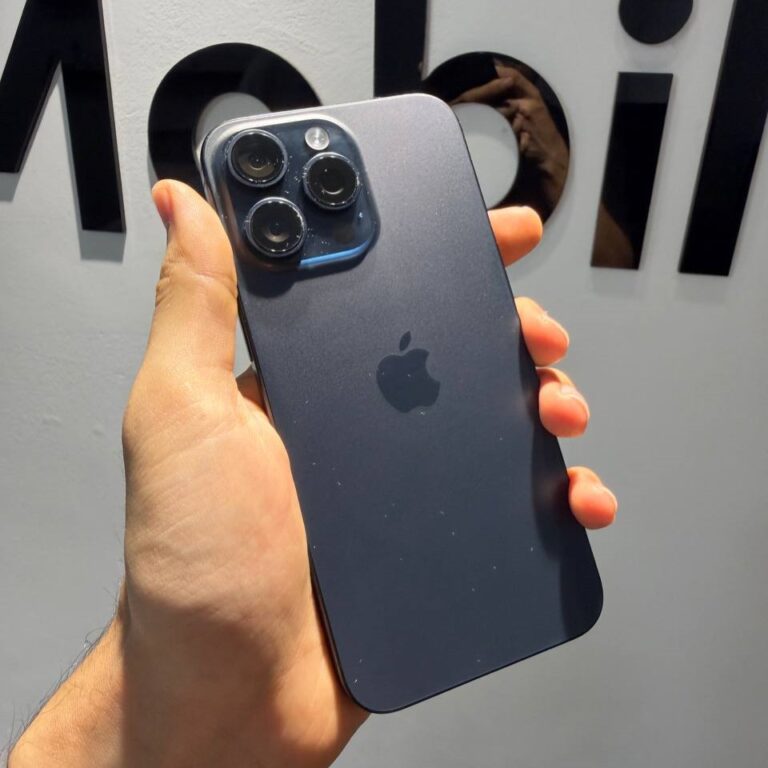 iphone 15 pro max used 256gb blue back